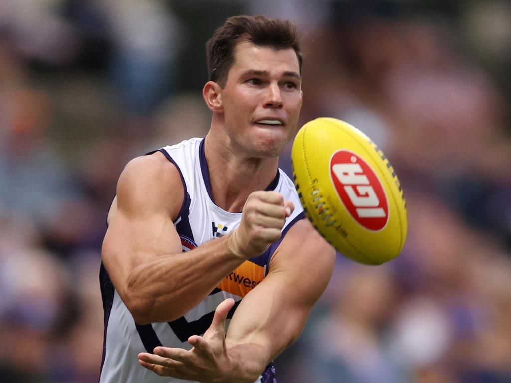 Jaeger O'Meara was used on a wing at times. Picture: Getty Images'Meara was used on a wing at times. Picture: Getty Images