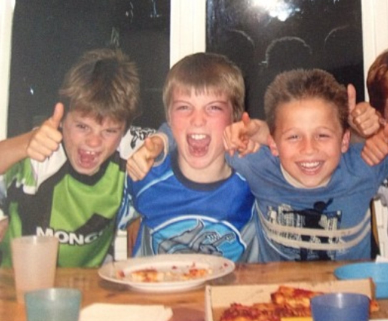 St Kilda player Jack Sinclair, North Melbourne's Luke McDonald and Saint Jack Billings pictured as kids. Picture: Instagram