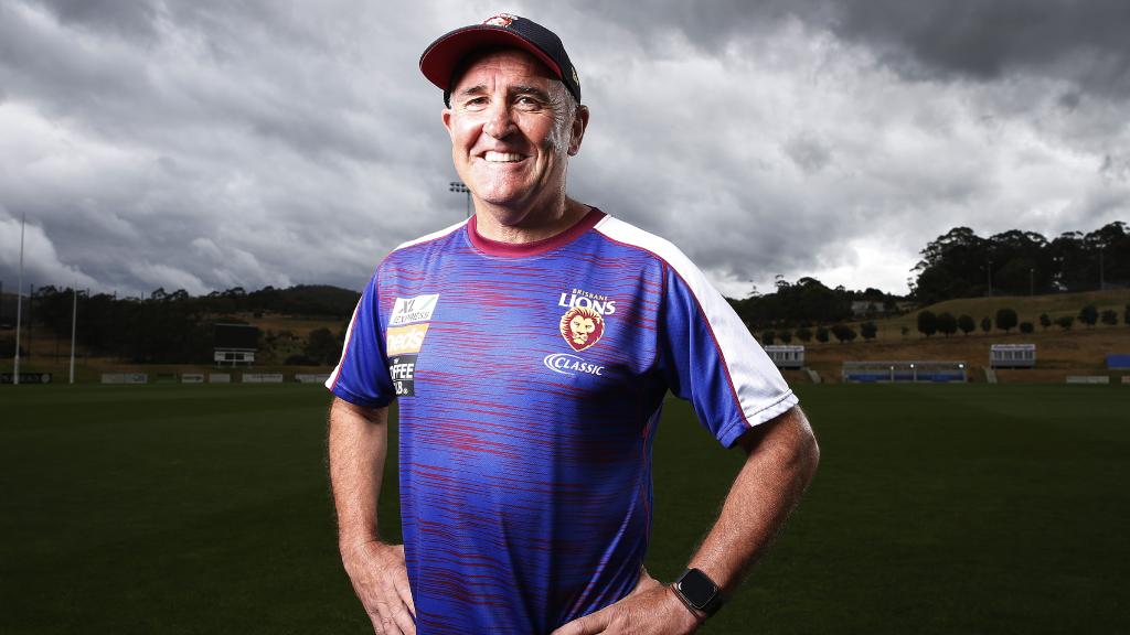 Brisbane Lions coach Chris Fagan has paid tribute to his dad. Picture: Zak Simmonds