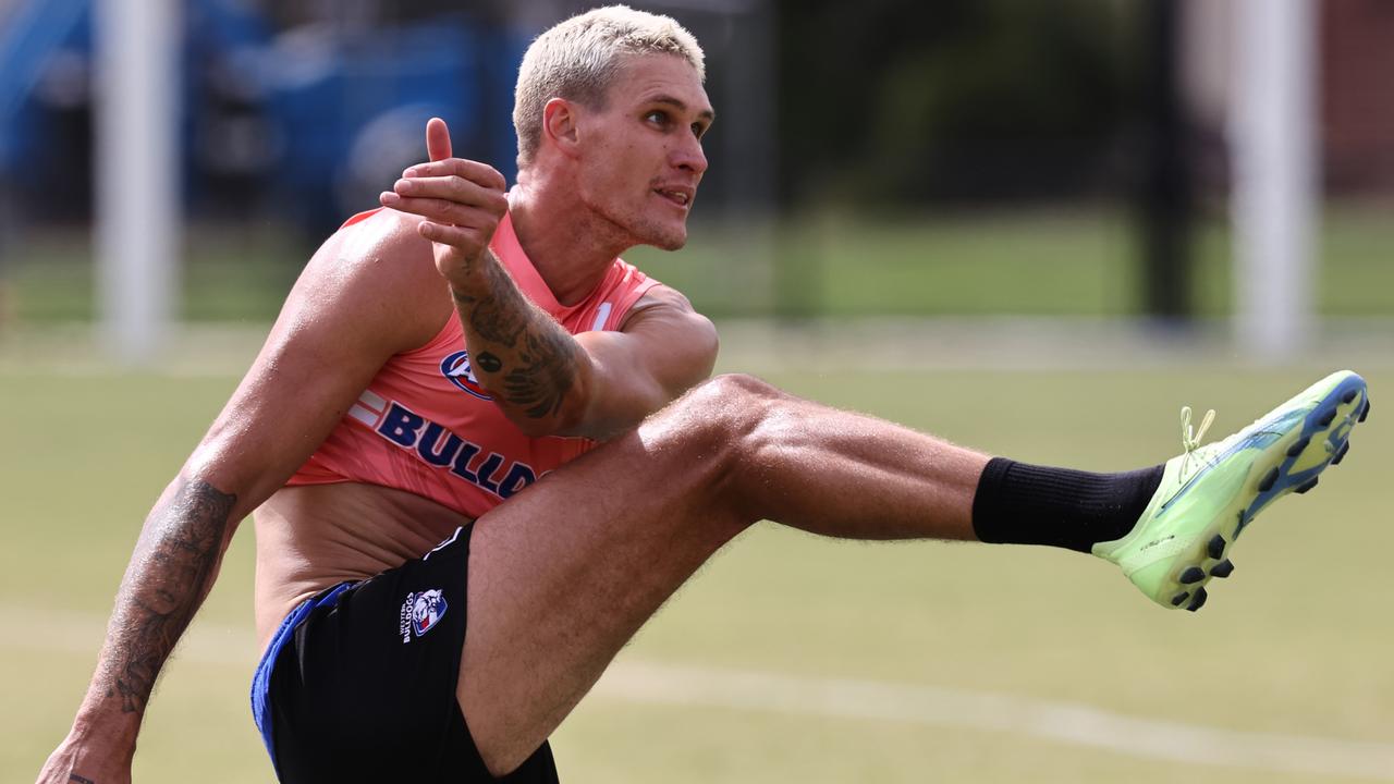 Western Bulldogs key forward Rory Lobb was on light duties at training on Friday. Picture: Michael Klein