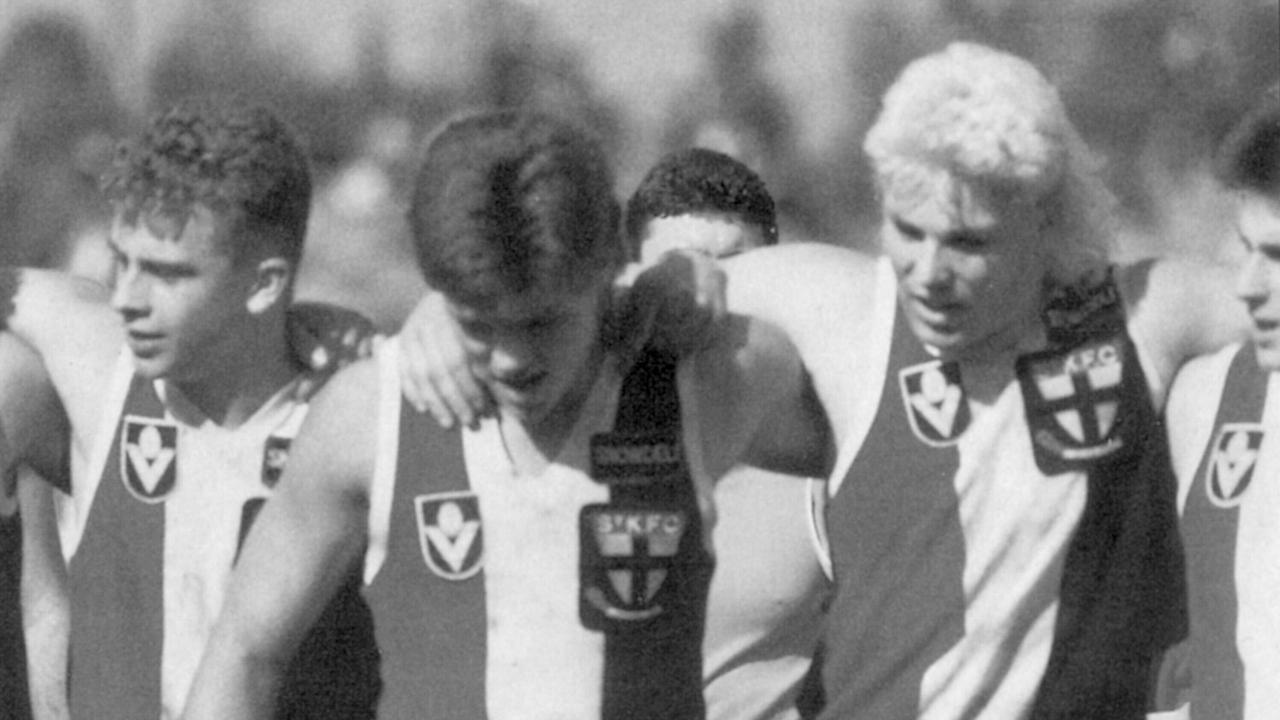 Shane Warne during his St Kilda reserves football career. Picture: Supplied