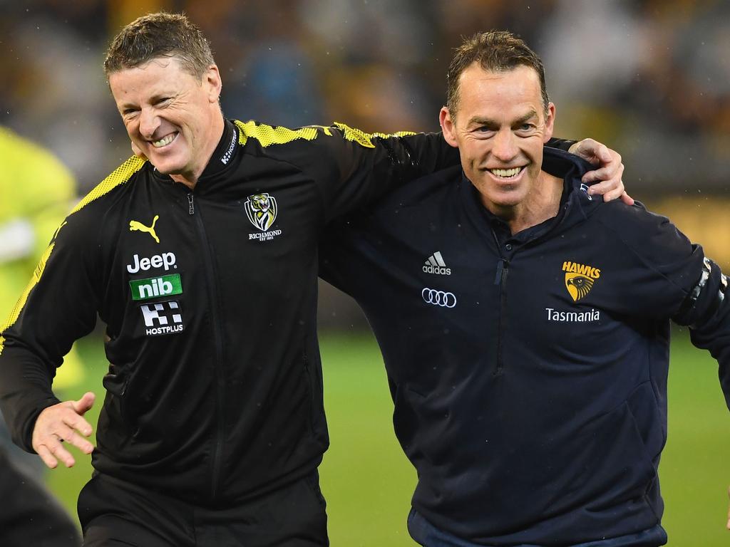 Hardwick and Alastair Clarkson are close friends. Picture: Quinn Rooney/Getty Images