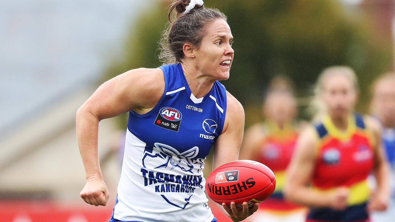 Emma Kearney is an unstoppable force for the Roos. Picture: Zak Simmonds