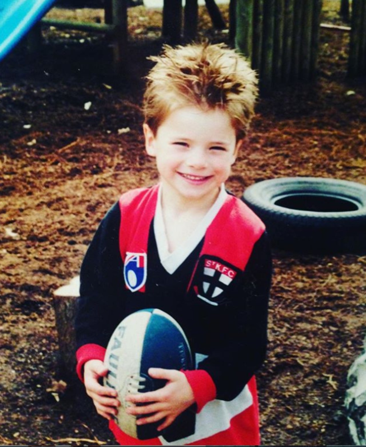 St Kilda player Jack Sinclair as a child. Picture: Instagram