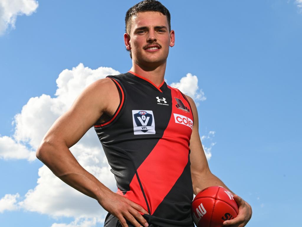20-year-old Billy Cootee will captain the Bombers. Picture: Morgan Hancock/AFL Photos via Getty Images