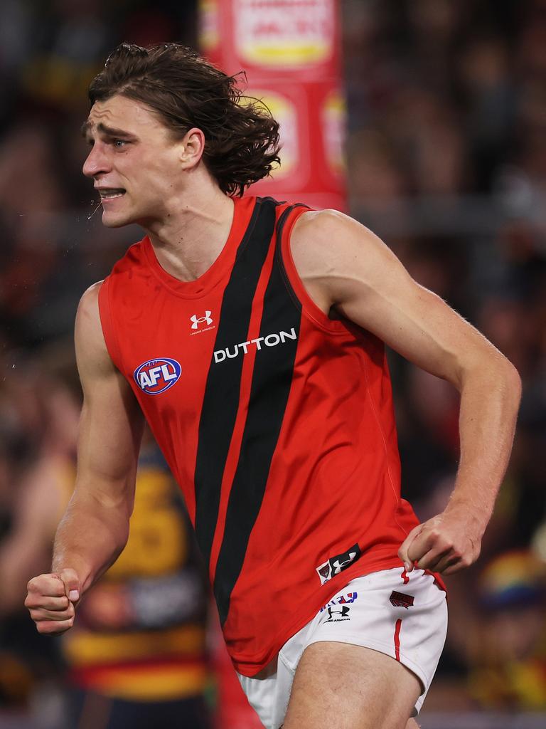 Harrison Jones is finding his feet at AFL level. (Photo by James Elsby/AFL Photos via Getty Images)