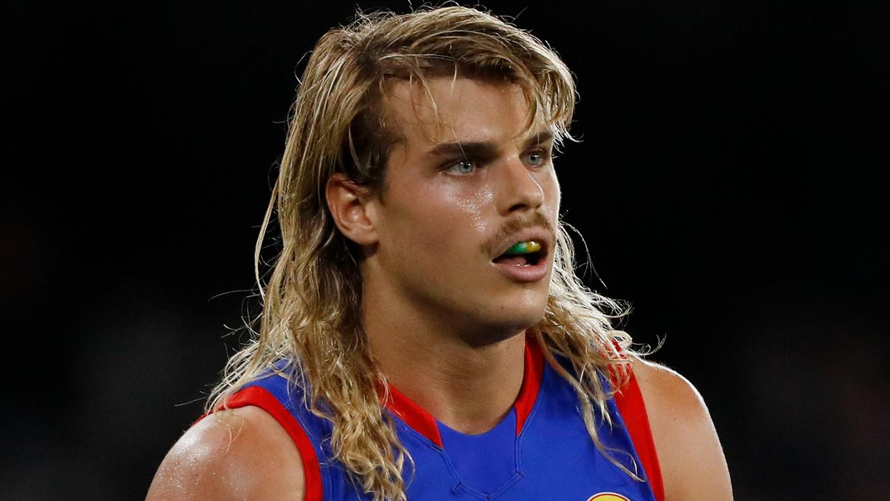 How [PLAYERCARD]Bailey Smith[/PLAYERCARD]’s mullet previously looked. Picture: Getty