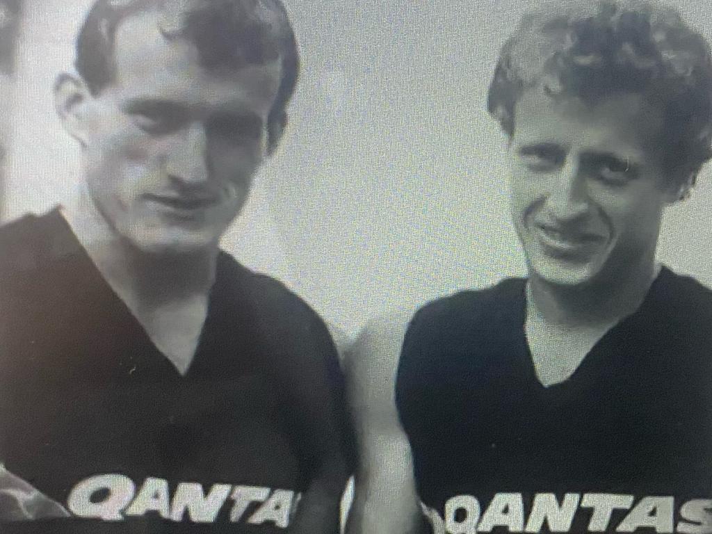 Rohan and Shane Robertson during their time at North Melbourne.