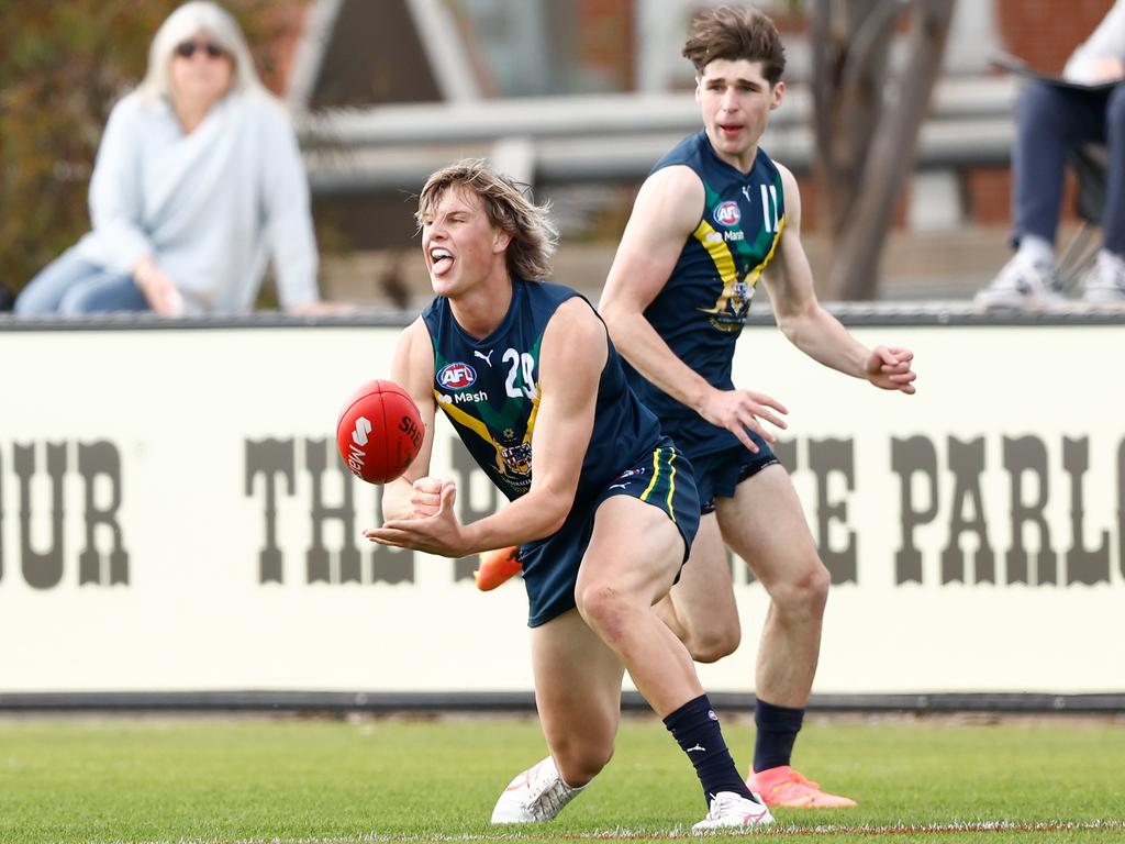 Josh Smillie again impressed for the AFL Academy side. Picture: Getty Images