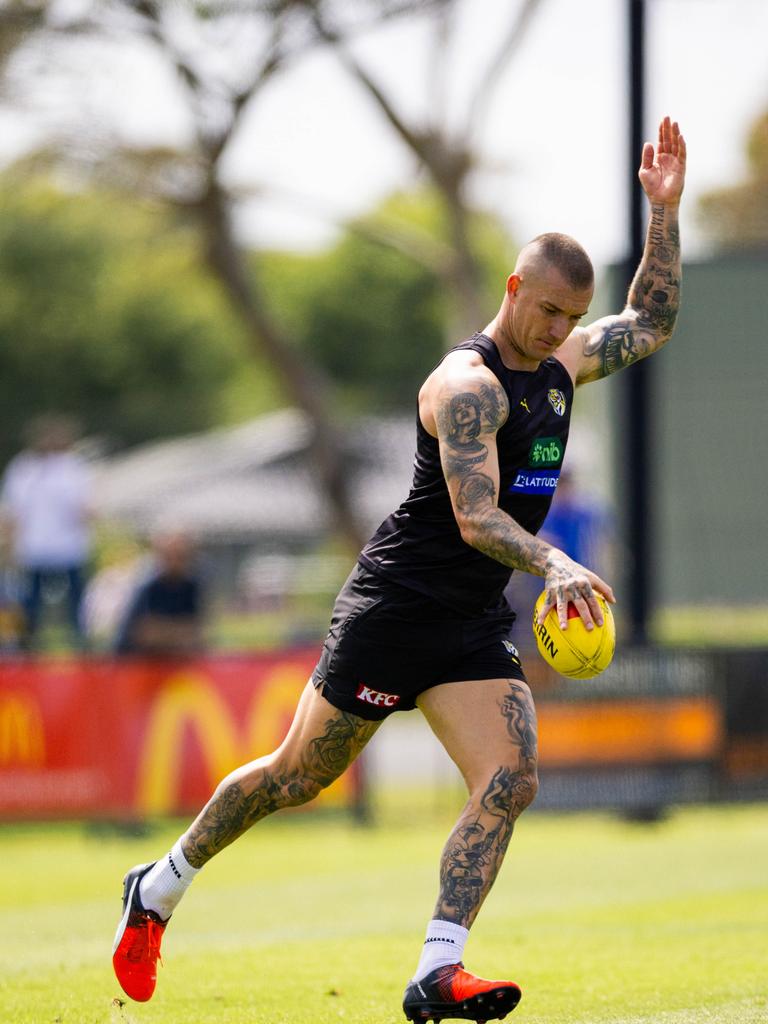 Dustin Martin is set to bounce back in 2024 following a quiet – by his standards – season for the champion in 2023. Picture: Richmond FC