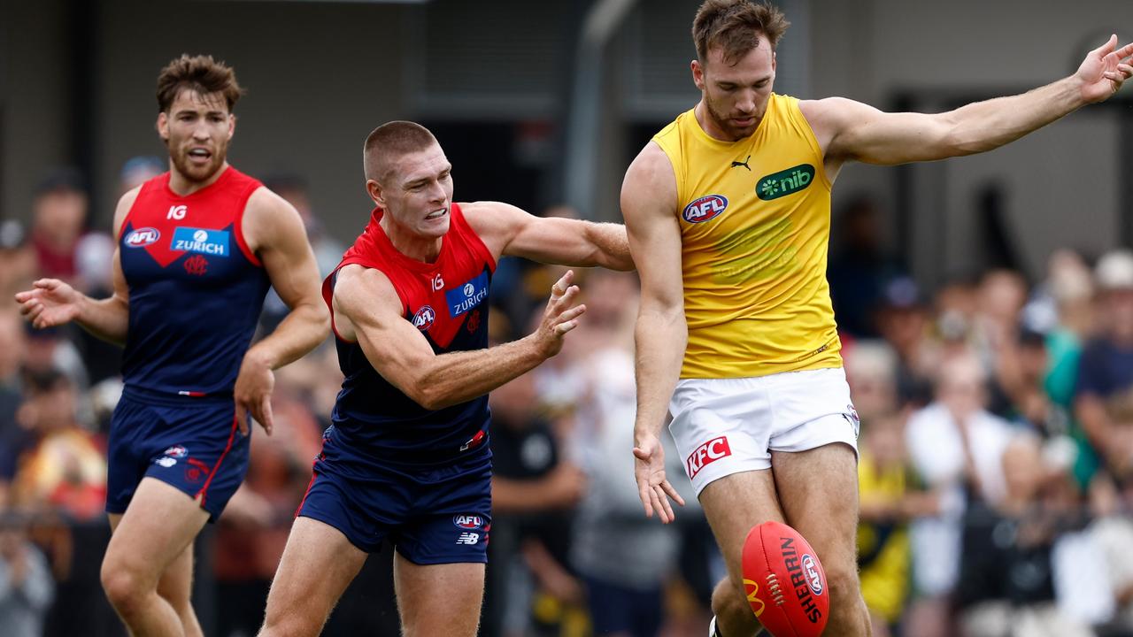 [PLAYERCARD]Noah Balta[/PLAYERCARD] spearheaded the attack. Picture: Michael Willson/AFL Photo