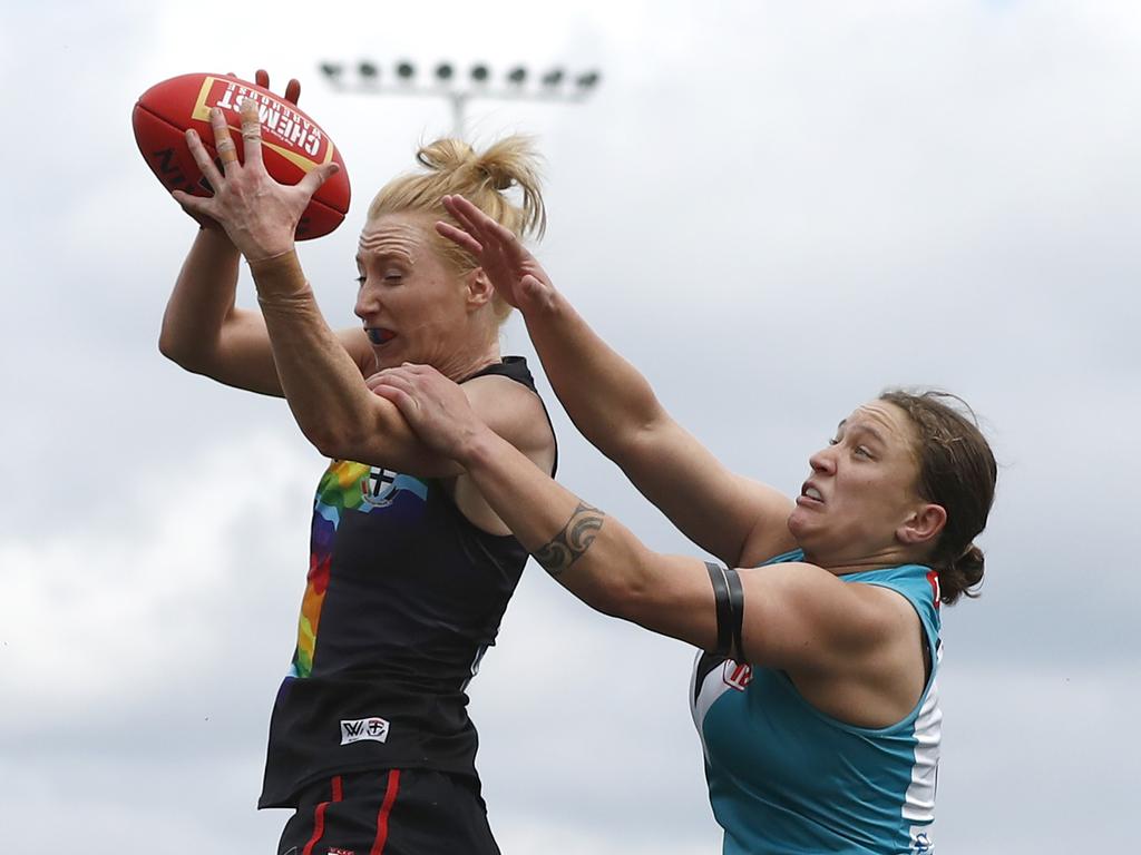 Shierlaw joined St Kilda ahead of the 2020 AFLW season. Picture: Darrian Traynor/Getty Images