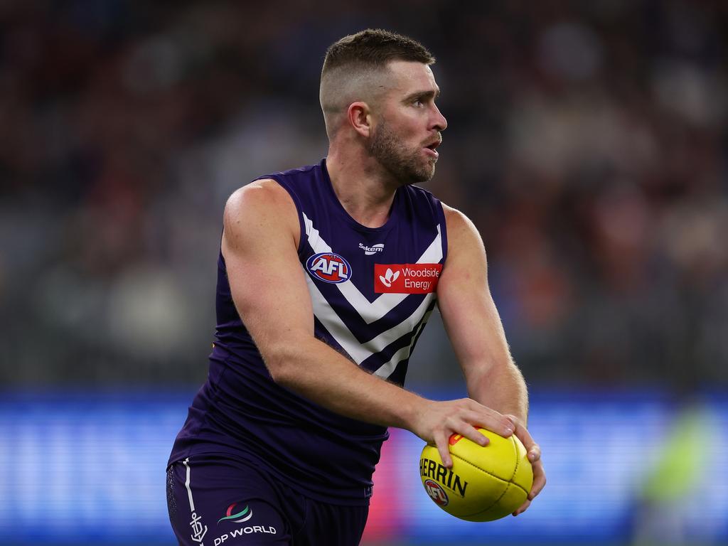 Luke Ryan’s mix of defence and attack will be a key as the Dockers fight to make the finals. PIcture: Paul Kane/Getty Images
