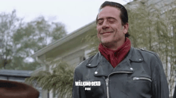 the walking dead laughing GIF