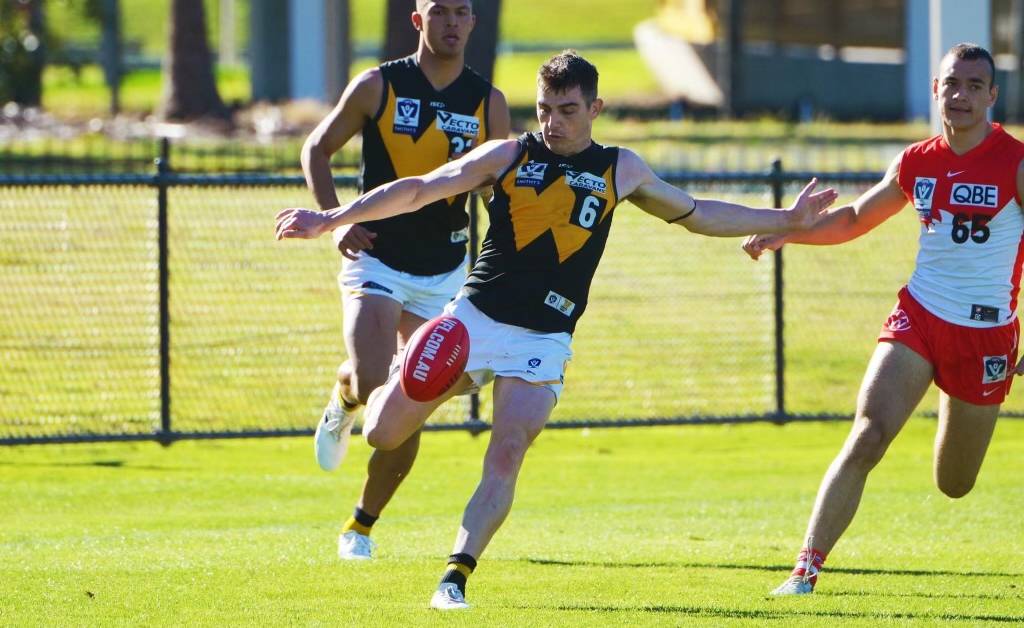 Mannagh in action for Werribee this season.