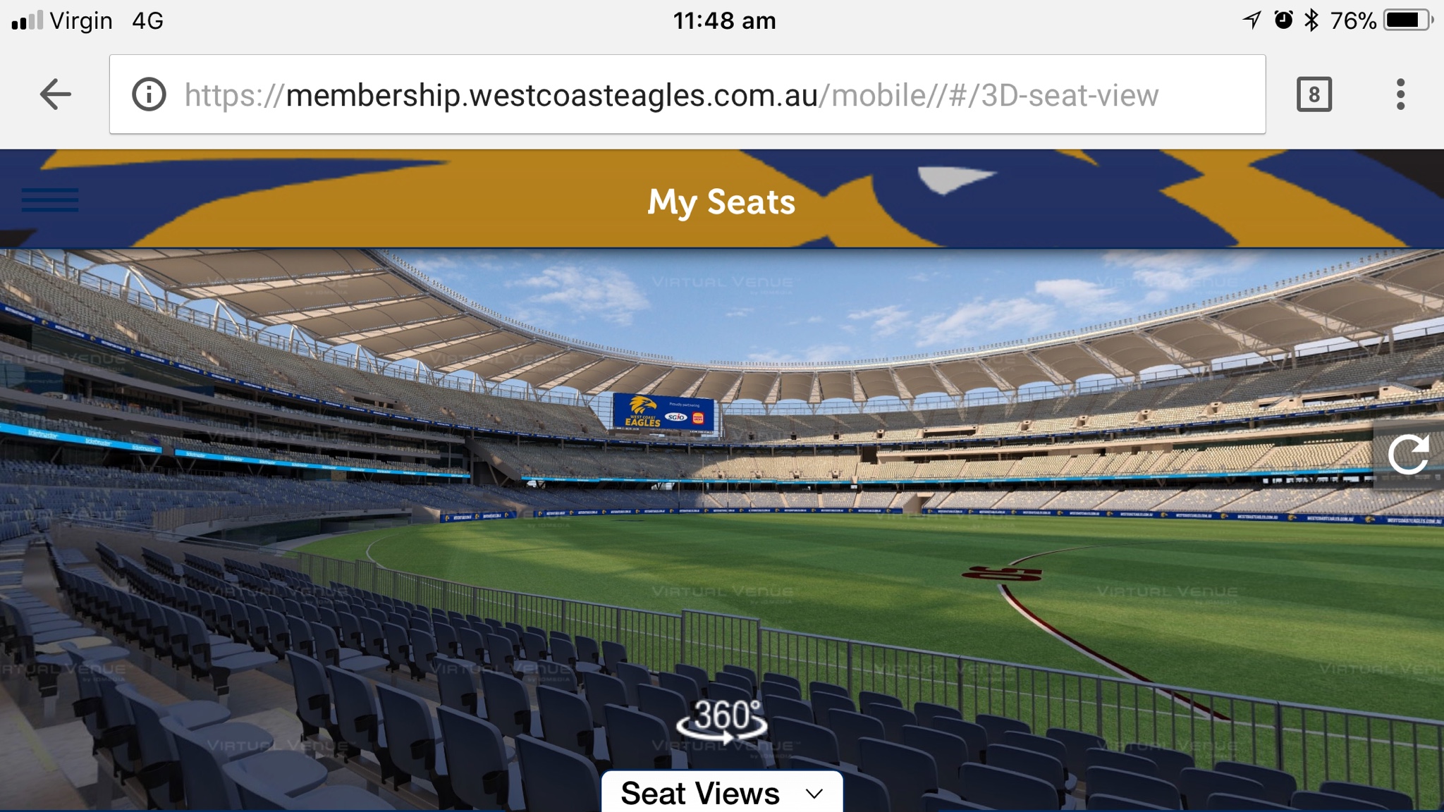 Perth Stadium Eagles Seating Chart | Review Home Decor