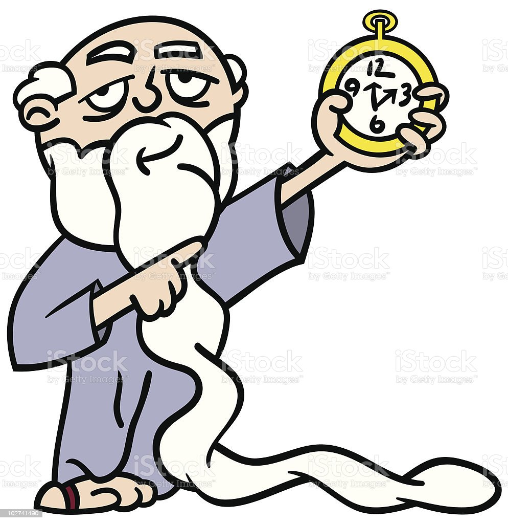 father-time-pointing-at-watch-vector-id102741490
