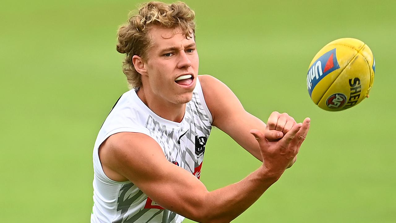 Finn Macrae is set to debut for Collingwood to help cover the absent Taylor Adams. Picture: Quinn Rooney/Getty Images