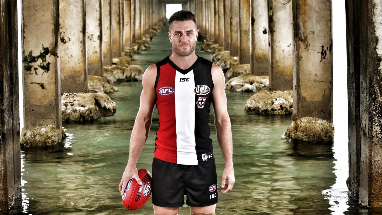 Former St Kilda footballer [PLAYERCARD]Sam Fisher[/PLAYERCARD] is facing drug trafficking charges. Picture: Michael Klein.