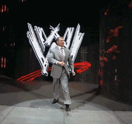 Image result for vince mcmahon power walk gif