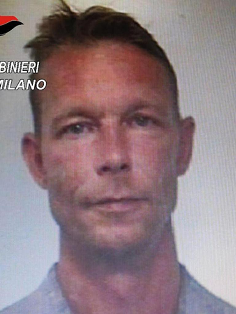 Christian Brueckner has been named as an ‘official suspect’. Picture: Italian Carabinieri Press Office/AFP
