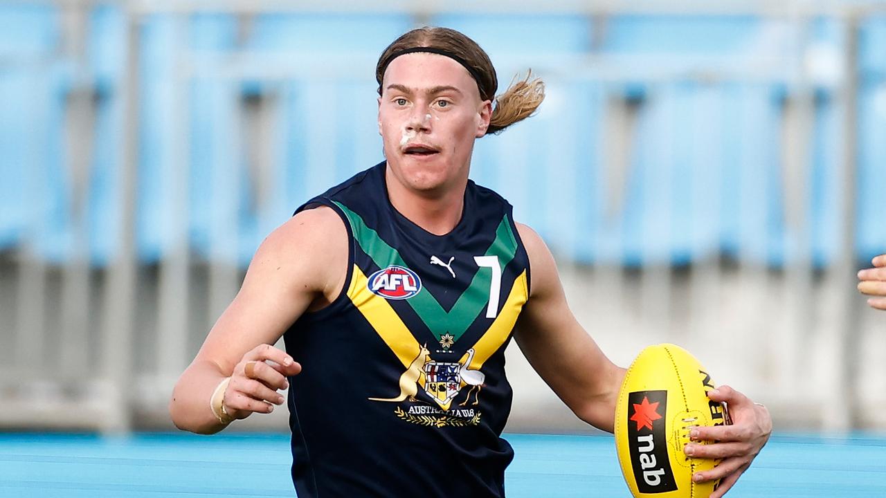 Harley Reid of the AFL Academy. Picture: Michael Willson/AFL Photos via Getty Images