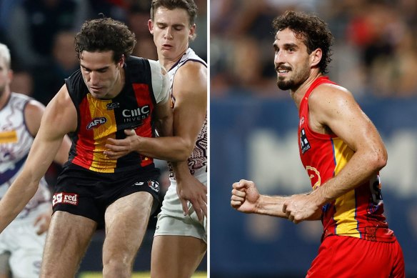 The King twins – St Kilda’s Max (left) and Gold Coast’s Ben – face mixed prospects this season.