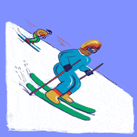 Downhill Skiing Giant Slalom GIF by omguac