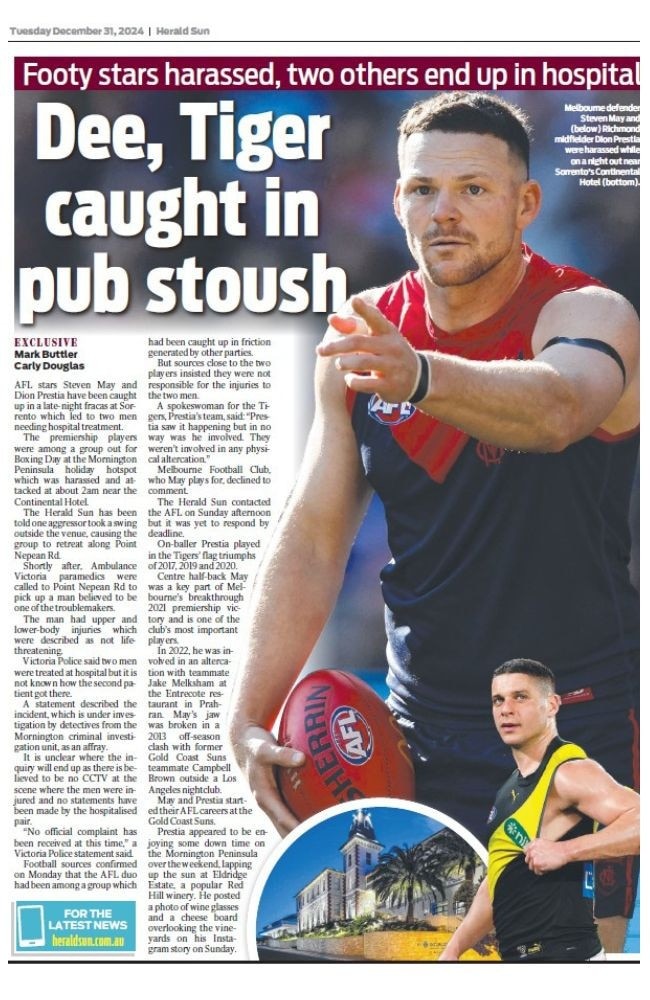 Tearsheet crop for Sorrento brawl