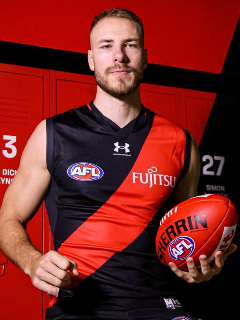 And he’s confident [PLAYERCARD]Ben McKay[/PLAYERCARD] and the recruits will make the Bombers better. Picture: @EssendonFC/X