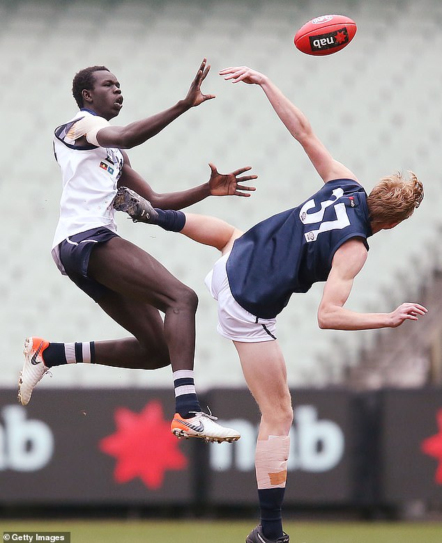 The 18-year-old expects to be drafted in the second round after he came first in the 20metre sprint at the Victorian state draft combine in August