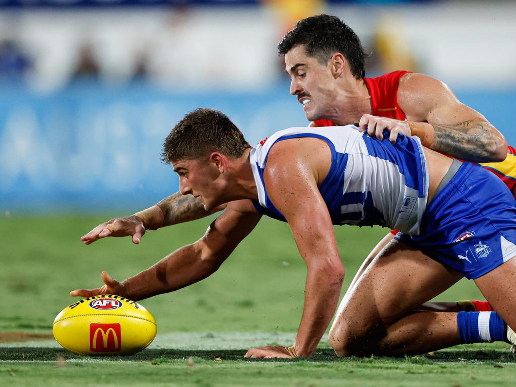 Has Harry Sheezel’s move to the midfield been a failure? Picture: Dylan Burns/AFL Photos via Getty Images.
