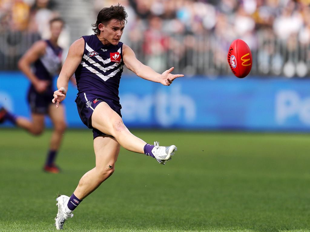 Contract talks won’t be a distraction for Serong in 2023. Picture: Will Russell/AFL Photos via Getty Images