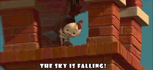 chicken little the sky is falling gif | GIF Images Download