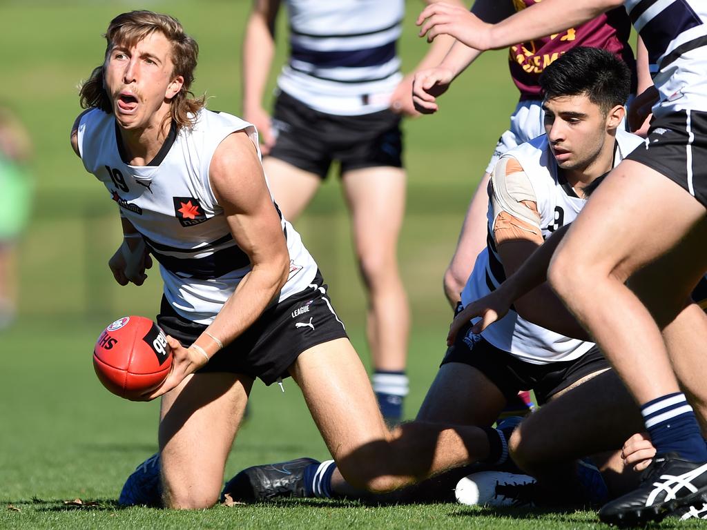 Northern Knight Joel Trudgeon enjoyed a day out against the Brisbane Lions Academy. Picture: Steve Tanner