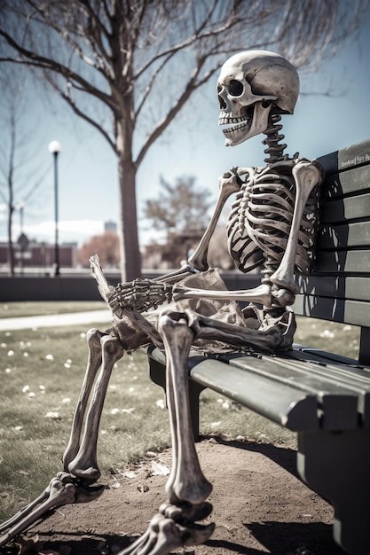 skeleton-sits-bench-park_900370-7787.jpg