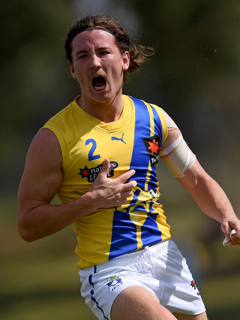 Western Jets’ Harrison White makes the top 50 NAB League SuperRankings. Picture: Andy Brownbill