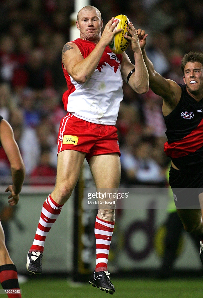 barry-hall-for-the-swans-takes-a-mark-during-the-round-one-afl-match-picture-id72027088
