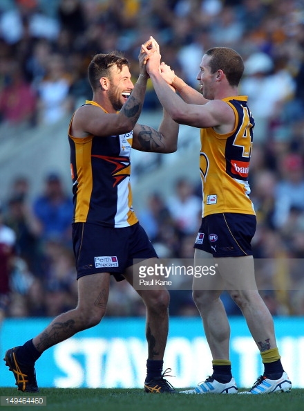 chris-masten-and-ashton-hams-of-the-eagles-celebrate-a-goal-during-picture-id149464460