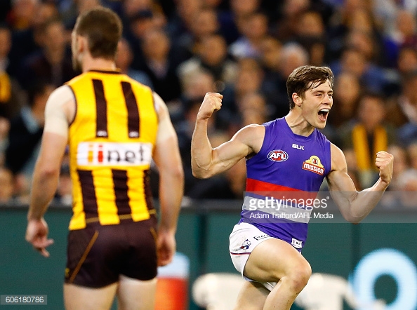 josh-dunkley-of-the-bulldogs-celebrates-a-goal-during-the-2016-afl-picture-id606180786