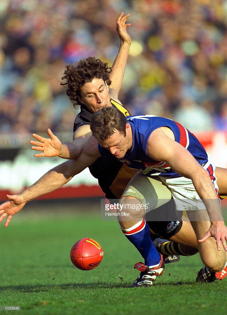 jun-2000-chris-grant-for-the-western-bulldogs-paddles-the-ball-away-picture-id1033845