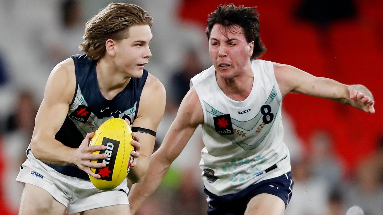 Will Ashcroft, left, is this year’s standout talent. Picture: Dylan Burns/AFL Photos