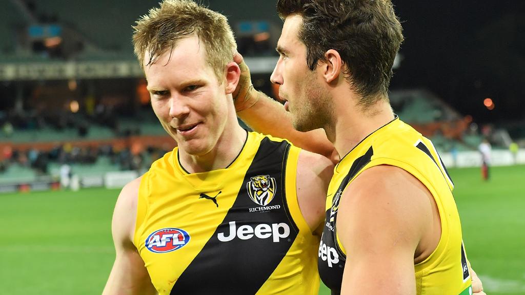 Jack Riewoldt is gettting used to life without Alex Rance.