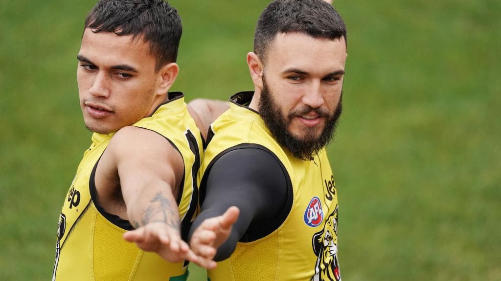 Shane Edwards with rising indigenous star Sydney Stack.