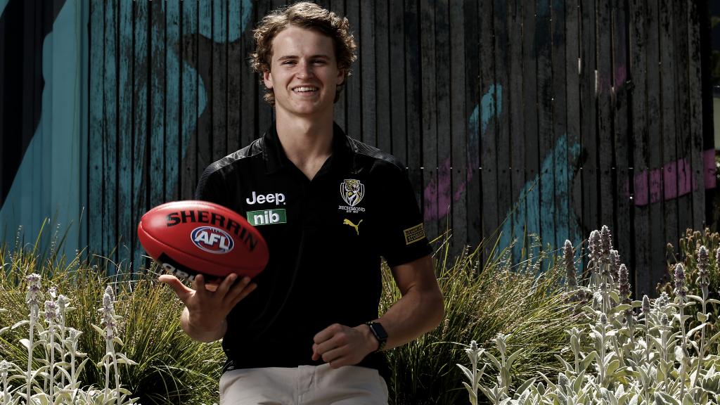 Thomson Dow will be dreaming of a Round 1 debut for the Tigers against his Blue brother Paddy Dow. Picture: Getty Images