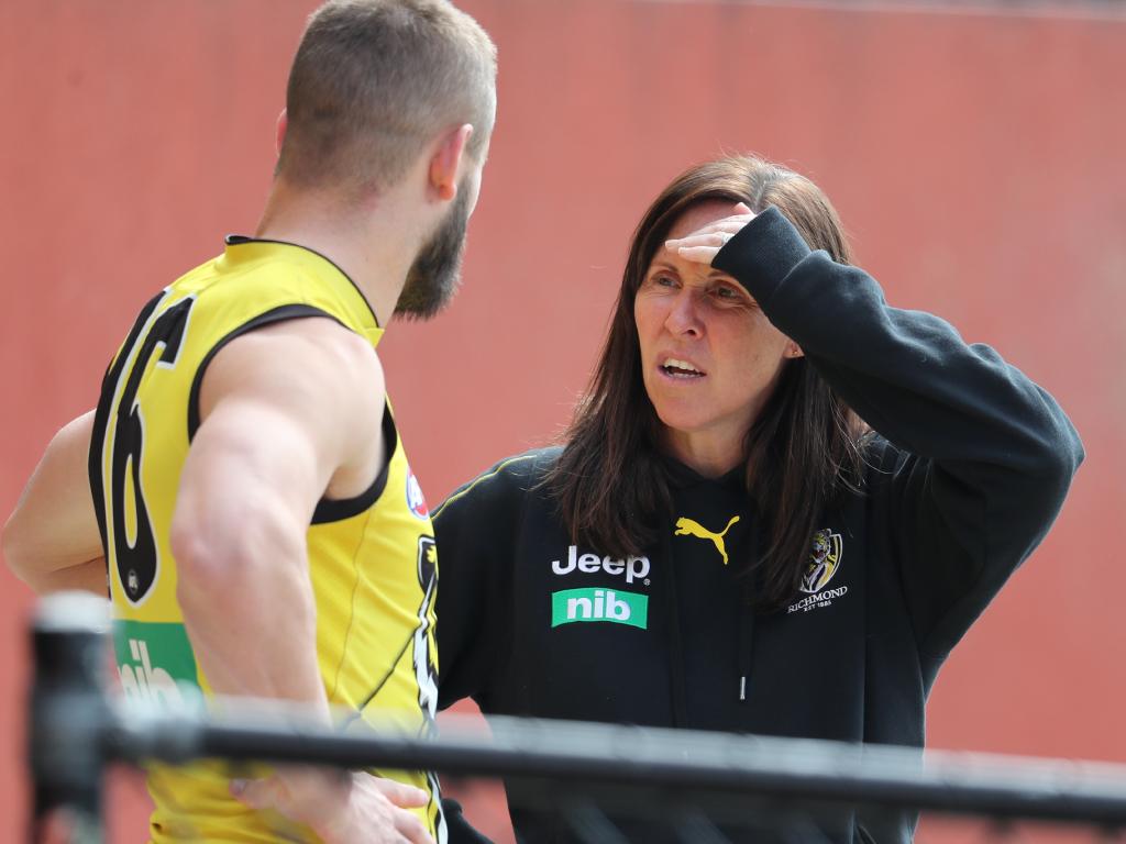 Emma Murray, Richmond’s mind coach, has had a big impact at Punt Road. Pic: Michael Klein