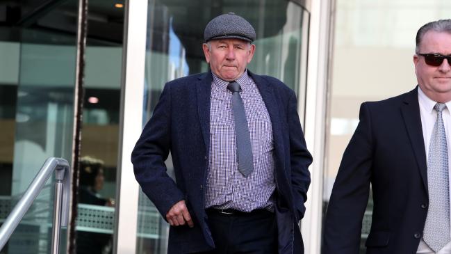 Don Spiers (cap) father of Sarah who was a victim leaves the District court after the pre trial hearing of the Claremont serial killer case in August. Picture: Colin Murty