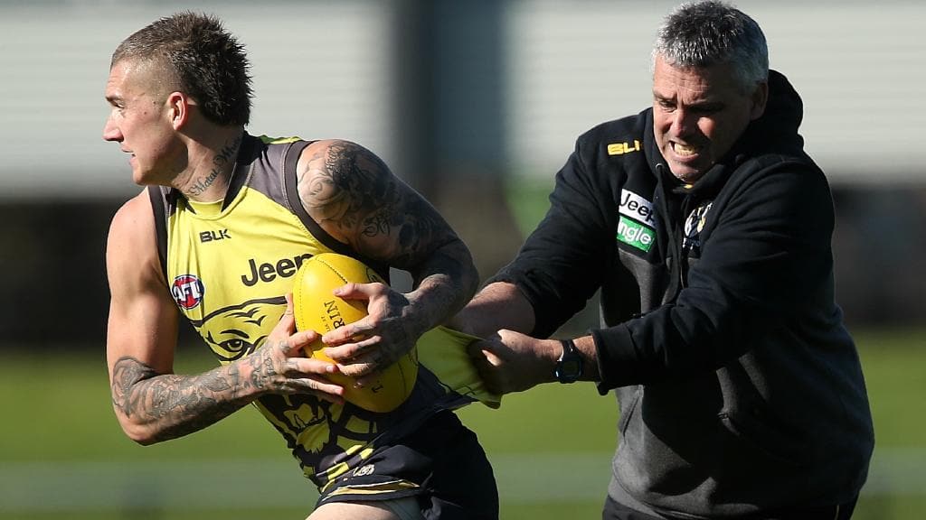 Mark Williams says he’s proud of Dustin Martin’s development into one of the game’s best players. Picture: Wayne Ludbey