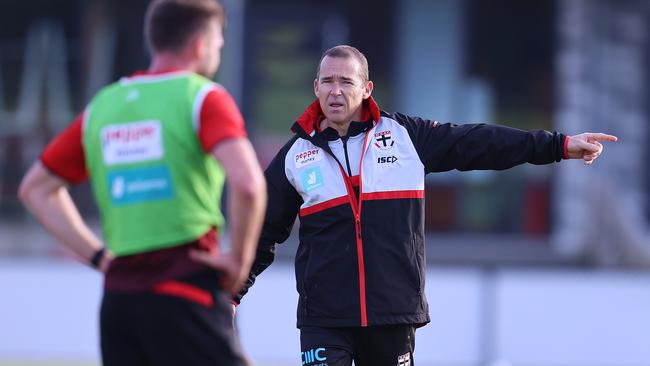 Head of football David Rath takes part in a St Kilda training session Picture Michael Klein.