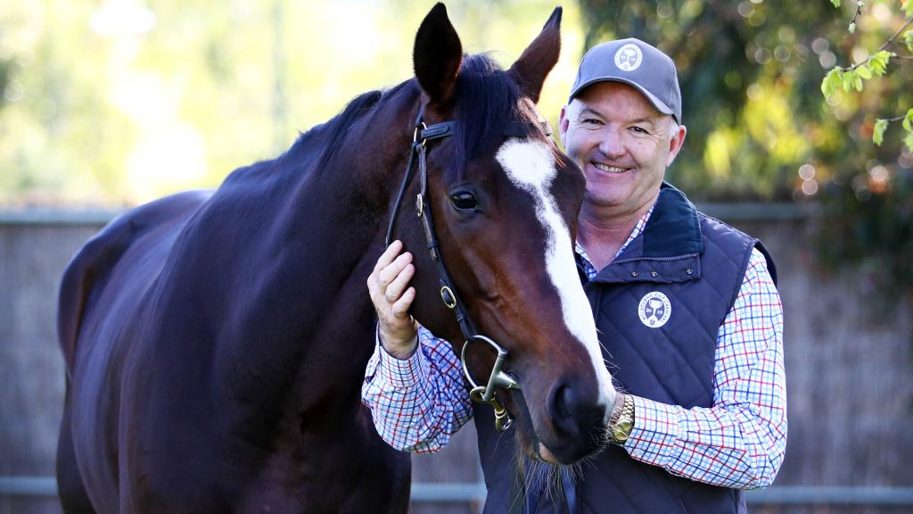 Will’s father is hall of fame trainer David Hayes, pictured with his Melbourne Cup runner Constantinople. Picture: Aaron Francis/The Australian